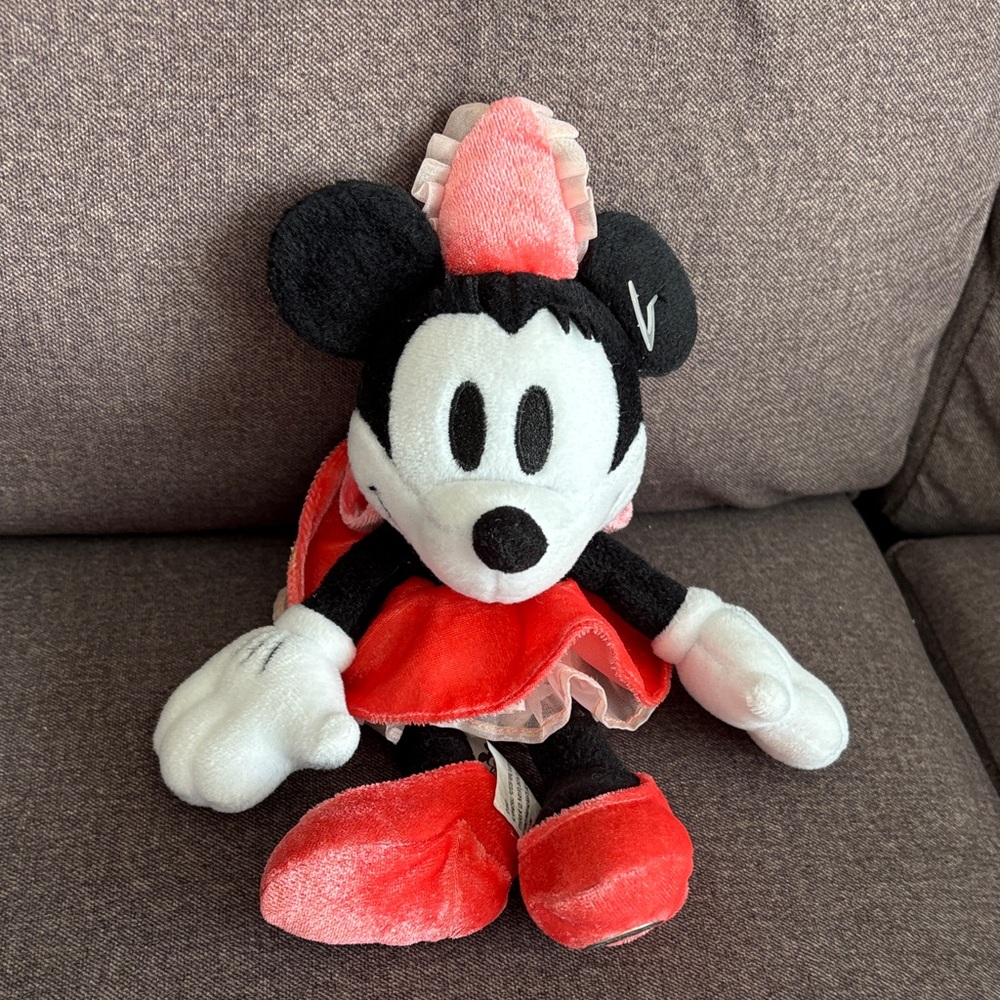 Disney Minnie Mouse Plush Toy - Pink and Black
